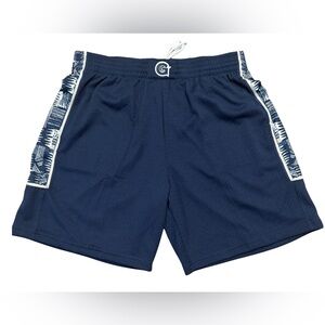 Navy Blue Athletic Men Shorts
